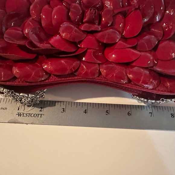 Brighton Deep Red Floral Accent - Picture 5 of 6